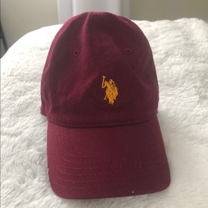 Burgundy US Polo cap